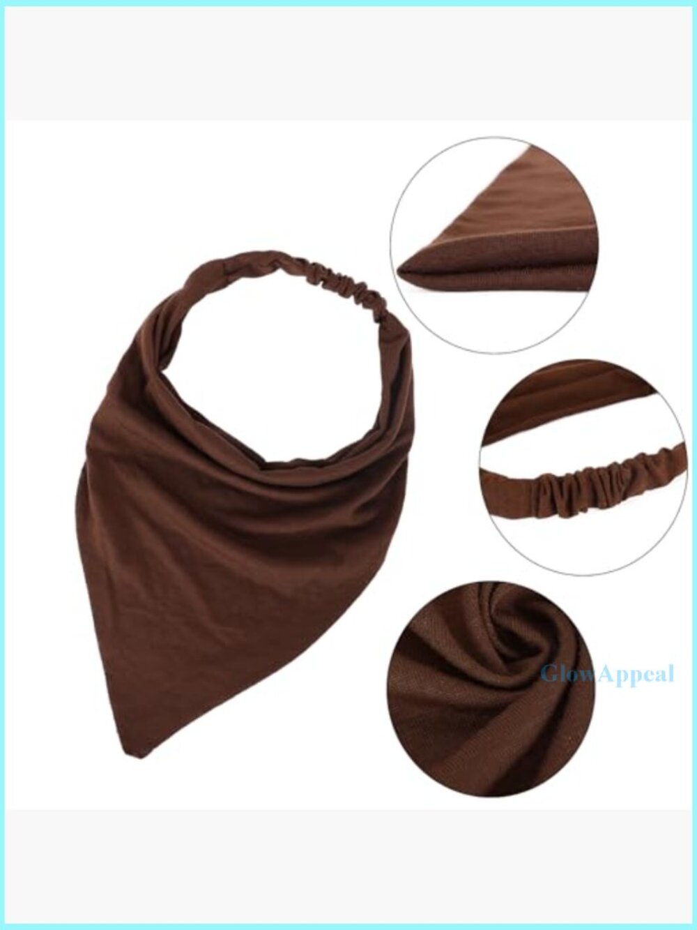 6-Piece Soft Elastic Headband Set for Sports and Daily Wear - Picture 3 of 7